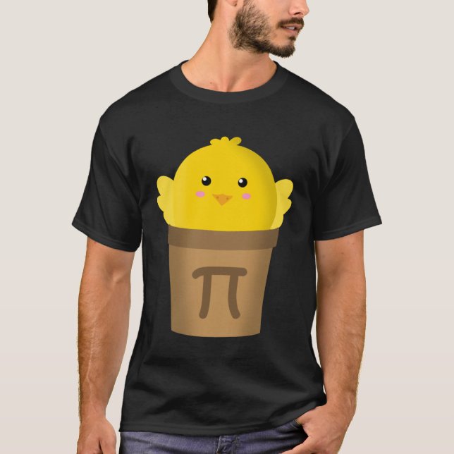 Chicken Pot Pi Math & Pi Day Paj Academic T Shirt (Framsida)