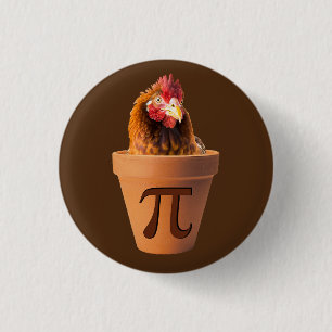 Chicken Pot Pi (och jag bryr mig inte) Vintage Sun Knapp