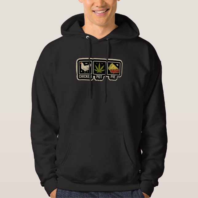 Chicken Pot Pie  Joke Chicken Hoodie (Framsida)