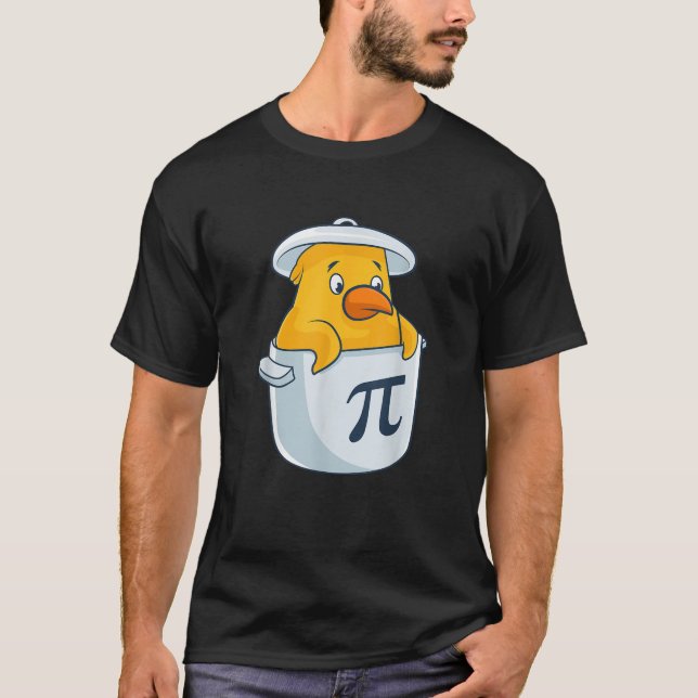 Chicken Pot Pie National Pi Day Pun Math Numbers M T Shirt (Framsida)