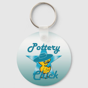 Chicken Pottery #7 Nyckelring