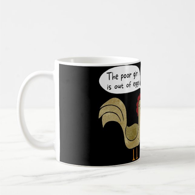 Chicken Poultry Henopause Joke Kaffemugg (Vänster)