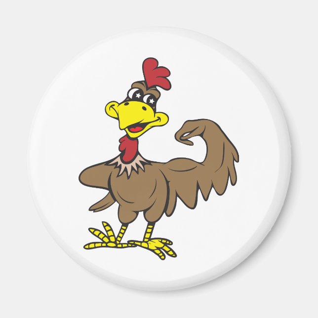 Chicken Power! Anpassade! Magnet (Framsidan)