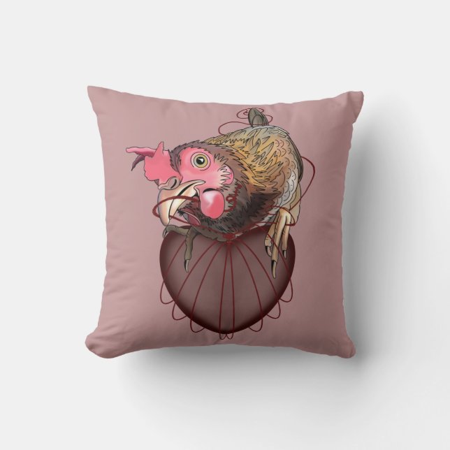 Chicken Pulling Heartstrings Kudde (Framsida)
