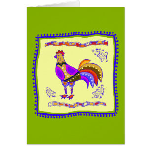Chicken Quilt Hälsningskort