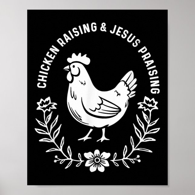 Chicken Raising and Jesus Pising, Chicken Kristus Poster (Framsidan)
