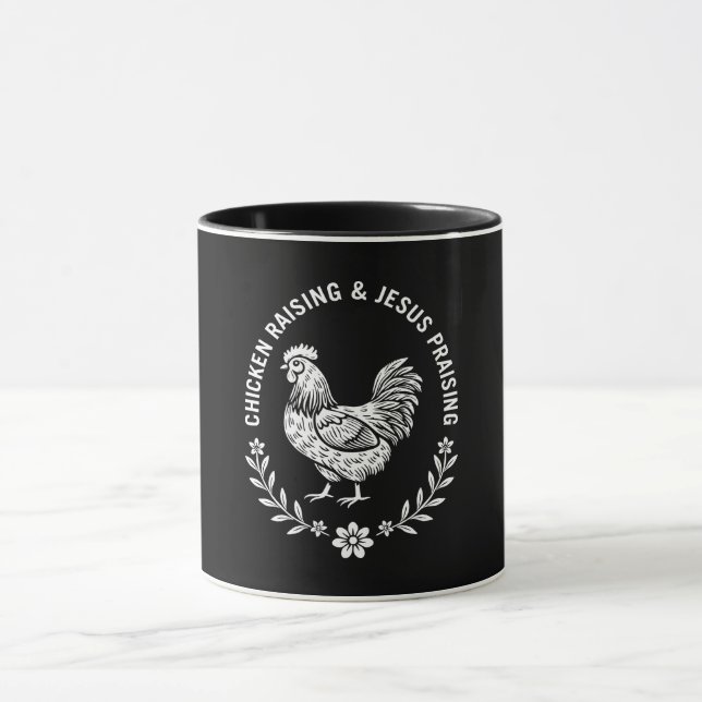 Chicken Raising & Jesus Pising Mugg (Center)