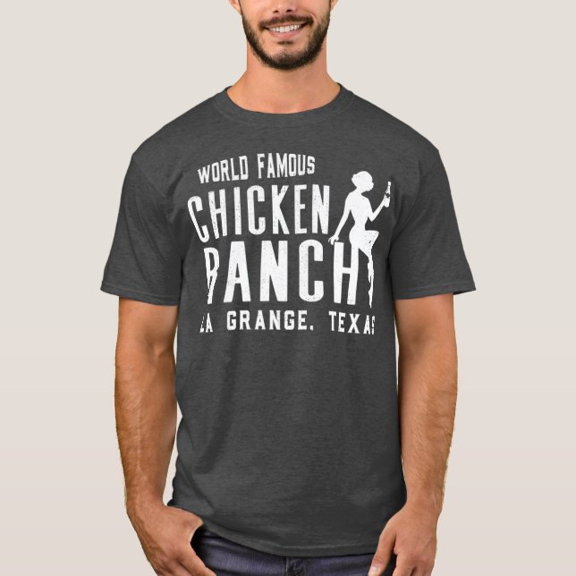 Chicken Ranch La Grange Texas T Shirt (Framsida)