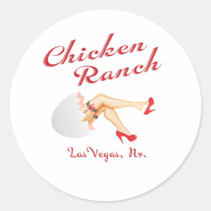 Chicken Ranch Las Vegas Nevada Runt Klistermärke