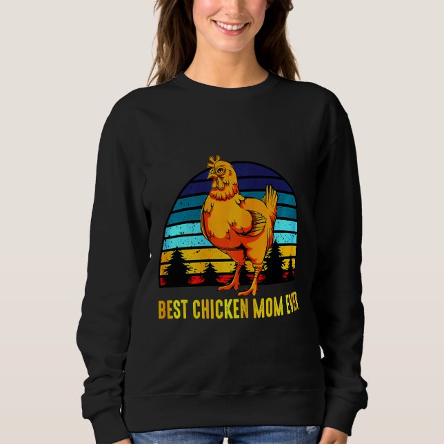 Chicken Retro Poultry Farmer   T Shirt (Framsida)