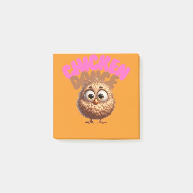 Chicken Roligt Sticky Notes Post-it Block (Framsida)