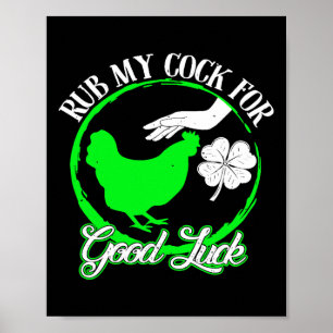 Chicken Rub My for Lycka till St patricks day Poster
