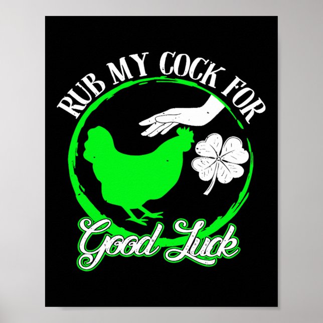 Chicken Rub My for Lycka till St patricks day Poster (Framsidan)