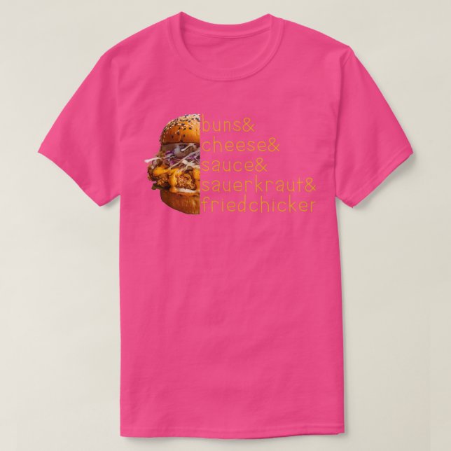 CHICKEN SANDWICH RECIPE T SHIRT (Design framsida)