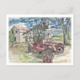 Chicken Scratch Vykort