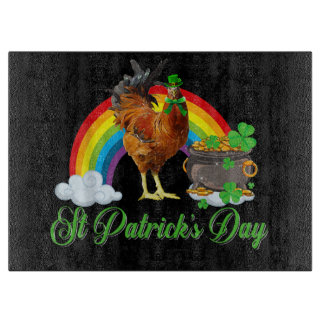Chicken Shamrock St patricks day Chicken Irish Gif