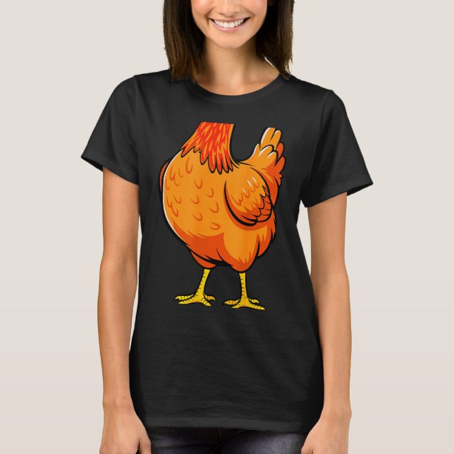Chicken Shirt Adult Kids Men Women Chicken Hen Bod T Shirt (Framsida)