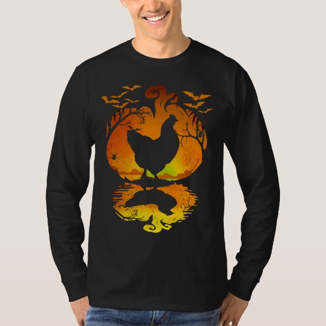 Chicken Silhouet T Shirt (Framsida)