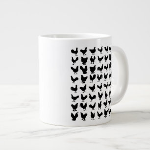 Chicken Silhouettes Jumbo Mugg