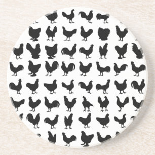 Chicken Silhouettes Underlägg