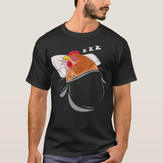 Chicken Sleeping Pajamas Nap PJs Outfit Farmer T Shirt