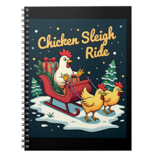 Chicken Sleigh Ride Anteckningsbok