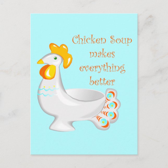 Chicken Soppa Vykort (Framsida)