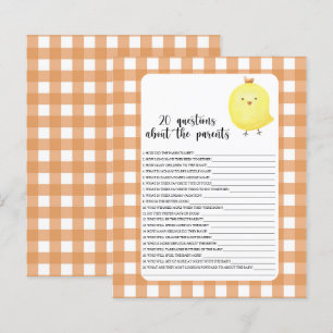 Chicken - spel - 20 frågor om föräldrarna