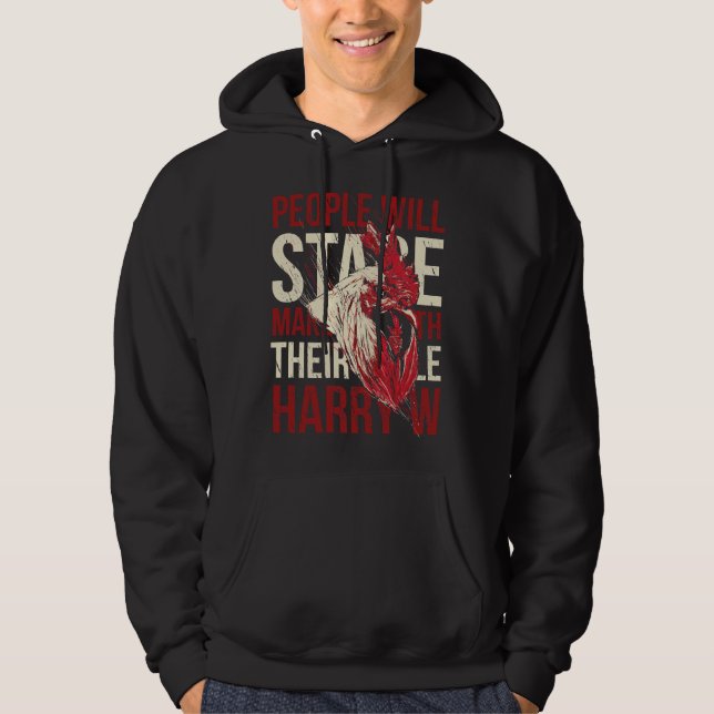 Chicken Stare   Hoodie (Framsida)