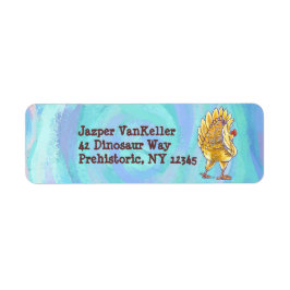 Chicken Stationery Returadress Etikett