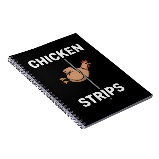 Chicken Strips Pun Funny Jokes Sarcastic Life  Anteckningsbok (Högra Sidan)