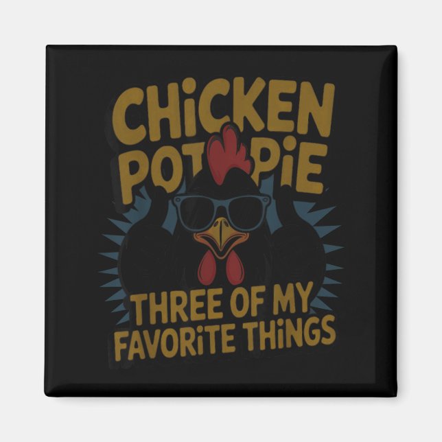 Chicken T E Farm Humor Funny Chicken Laugh Moment  Magnet (Framsidan)