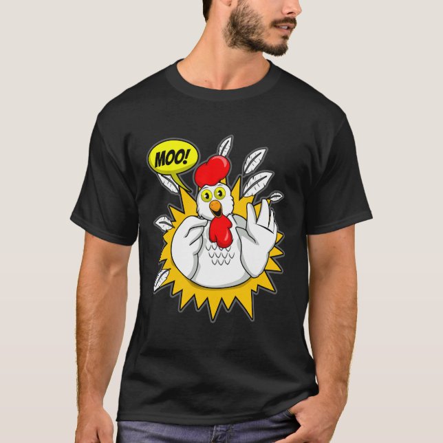 Chicken T Moo Chicken Shirt (Framsida)