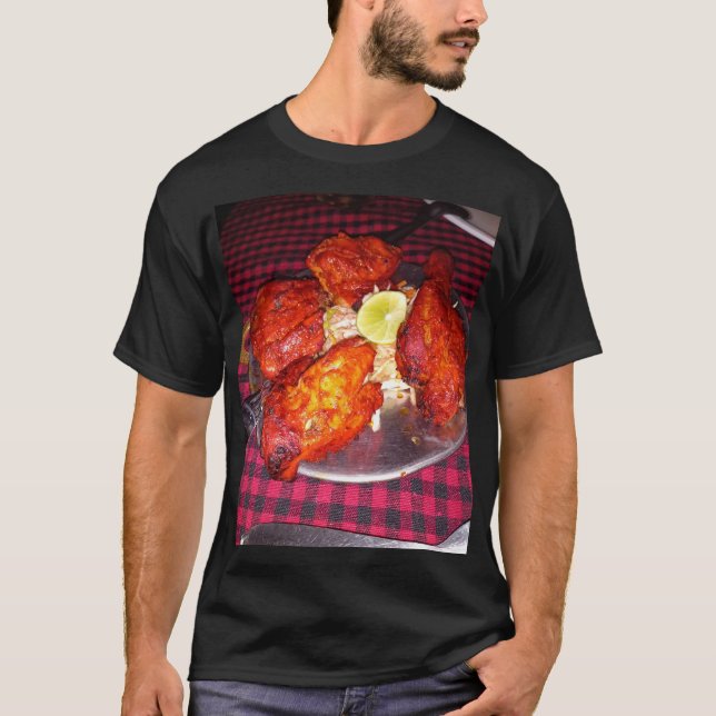 Chicken Tandoori print tshirt JN T Shirt (Framsida)
