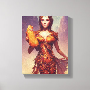 Chicken Tendies Goddess Canvastryck