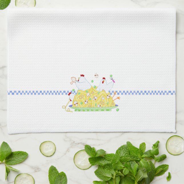 Chicken Tetrazzini - Kitchen Towel Kökshandduk (Vikta)