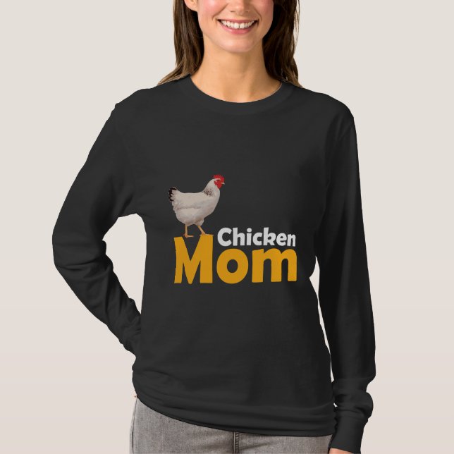 Chicken ThLED Chicken Mamma T Shirt (Framsida)