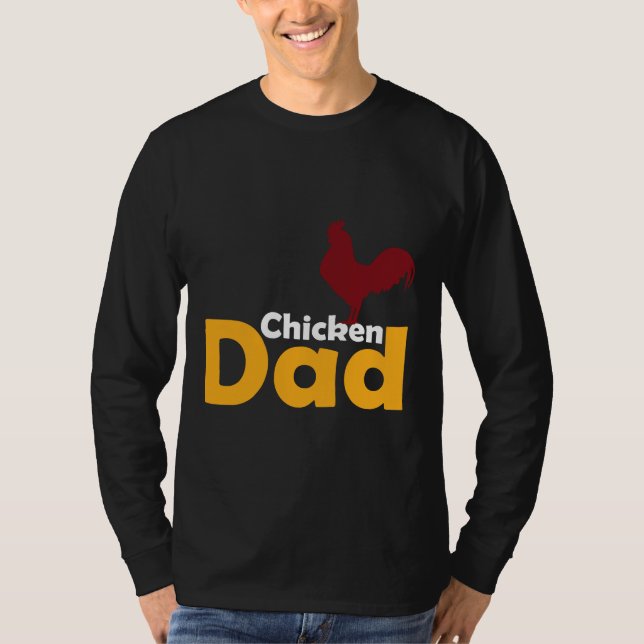 Chicken ThLED Chicken Pappa T Shirt (Framsida)
