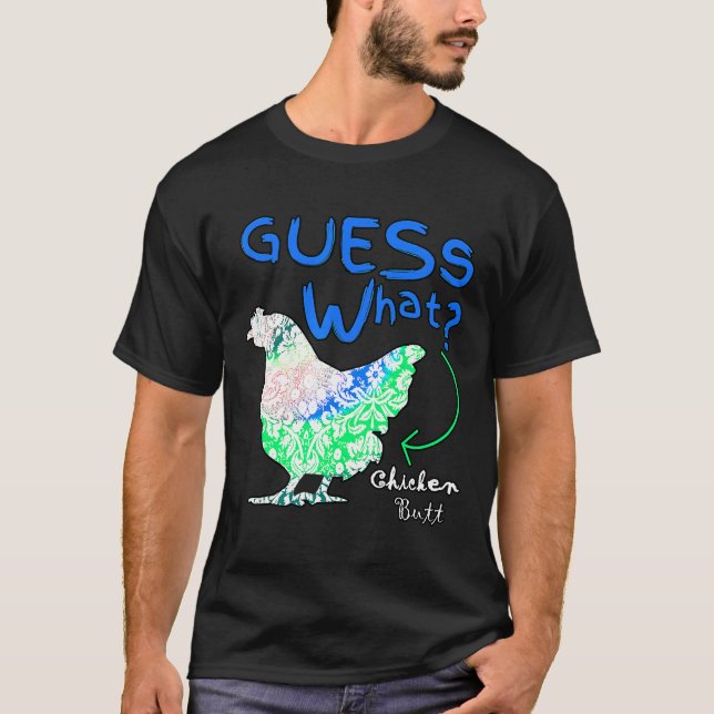 Chicken Tie Dye Retro Vintage T Shirt (Framsida)
