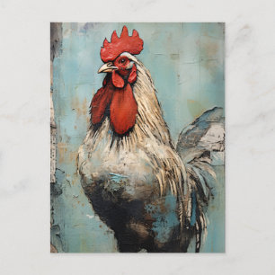 Chicken Tupp Art Vykort