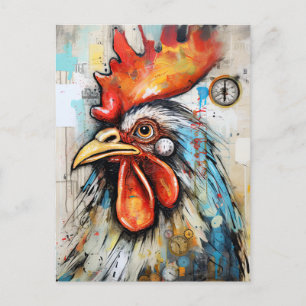 Chicken Tupp Art Vykort