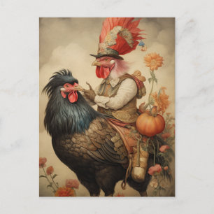 Chicken Tupp Art Vykort