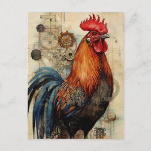 Chicken Tupp Art Vykort