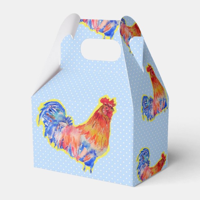 Chicken Tupp Blue Boys Birthday Cake Favoritbox Presentaskar (Framsidan Sidan)