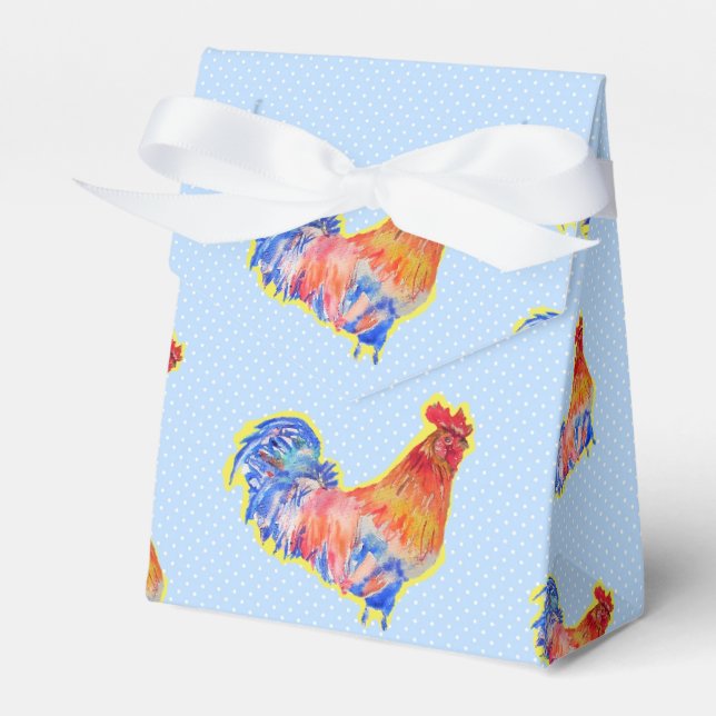 Chicken Tupp Blue Boys Birthday Cake Favoritbox Presentaskar (Framsidan Sidan)