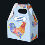 Chicken Tupp Boys Birthday Anpassade Namn Presentaskar<br><div class="desc">Barnets födelsedagskvällar i tupp,  med ett helt anpassade namn. Designad från en av mina vattenfärgsmålningar.</div>