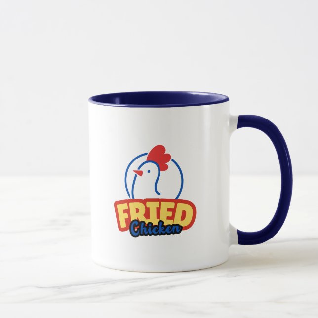 Chicken Typography Mugg (Höger)