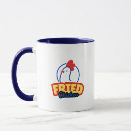 Chicken Typography Mugg