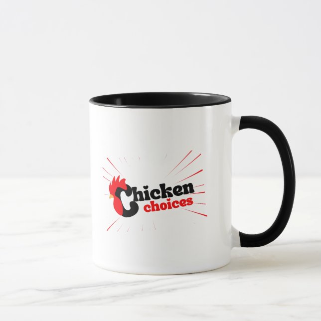 Chicken Typography Mugg (Höger)