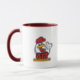 Chicken Typography Mugg